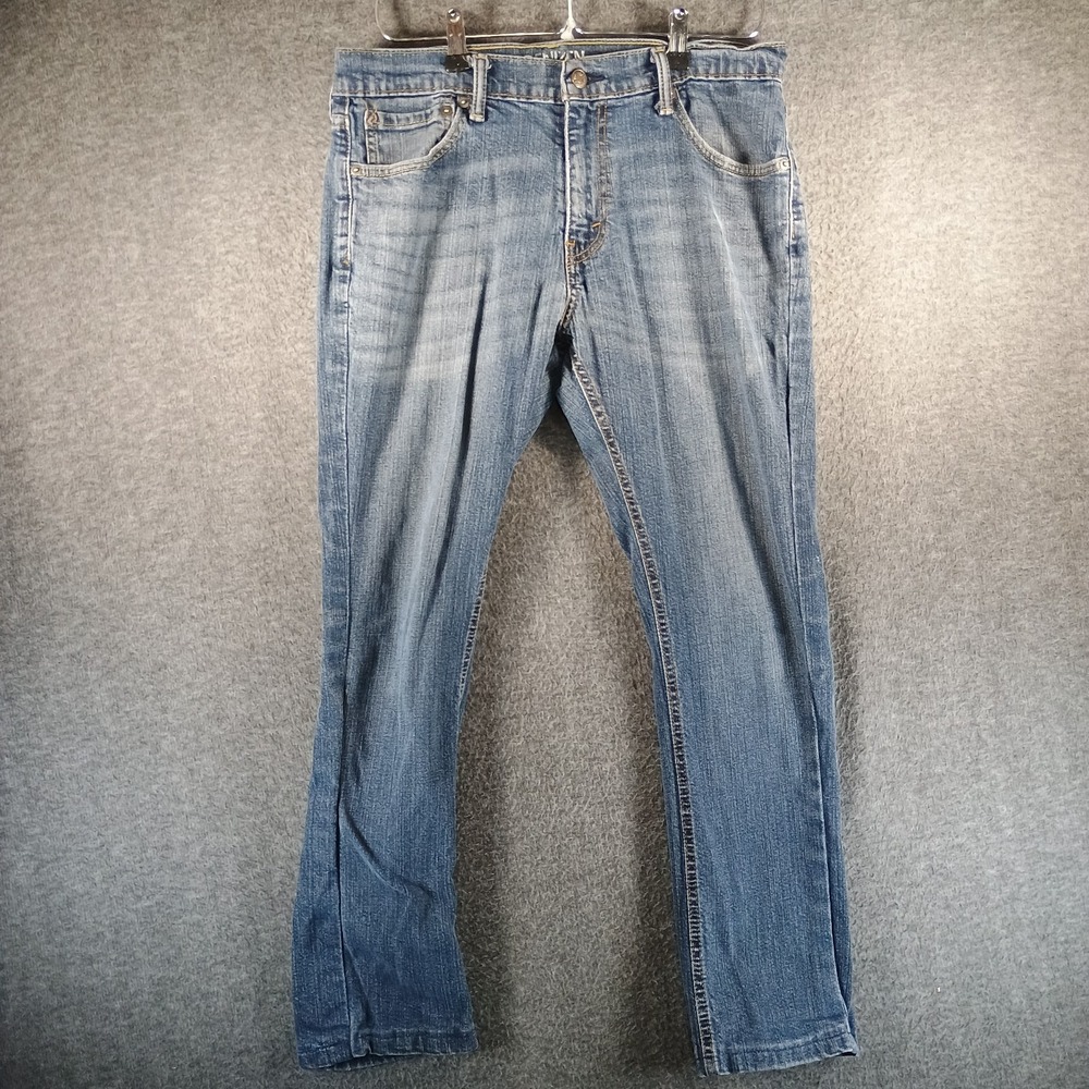 Denizen Levis 233 Jeans Men 33x30 Boot Cut Fit‎ Stone Med Wash Riveted Strength